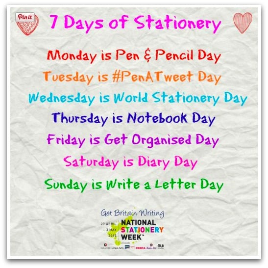 7 Days of Stationery