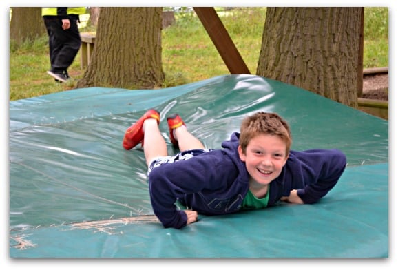 Enjoying the adventure playground at Ragley Hall