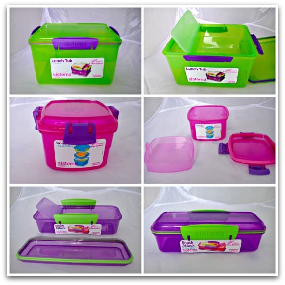 Sistema lunch and snack containers 2