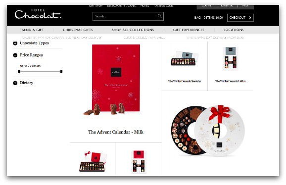 Hotel Chocolat Website Christmas