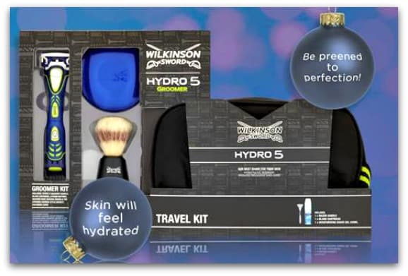 Xmas Gift Guide Wilkinson Sword Hydro 5 Travel Kit