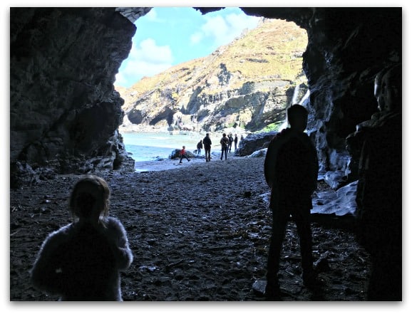 View from the cave at Tintagel