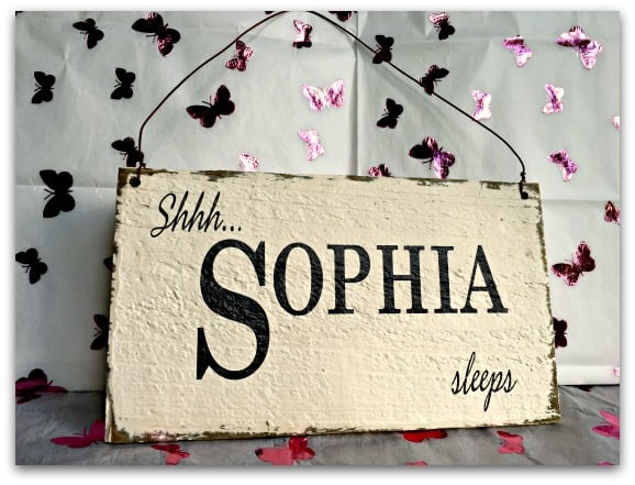 Personalised Vintage Nursery Sign