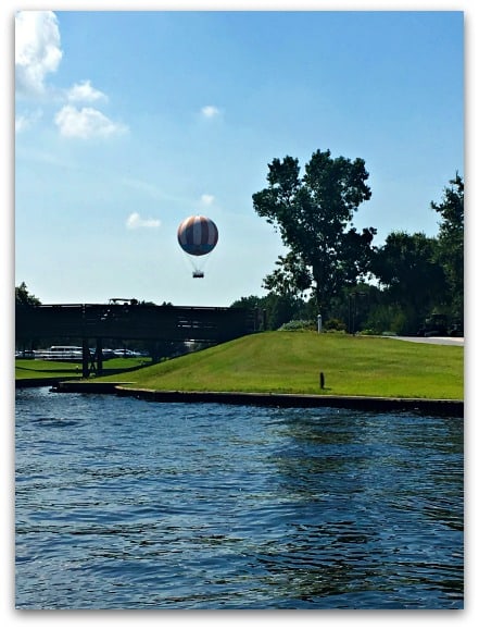 Arriving by steamboat to Disney Springs
