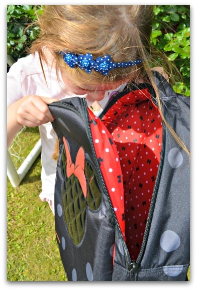 DISNEY ULTIMATE Backpack Inside