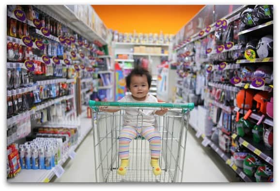 Dont take small children shopping