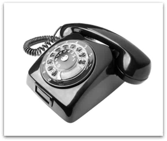 old fashioned telephone