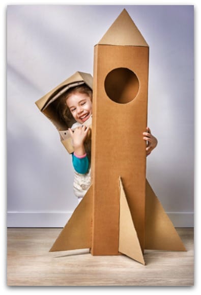 Cardboard box play