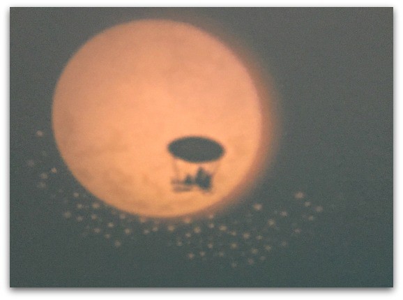 One of the images projected from Starry Point Lighthouse
