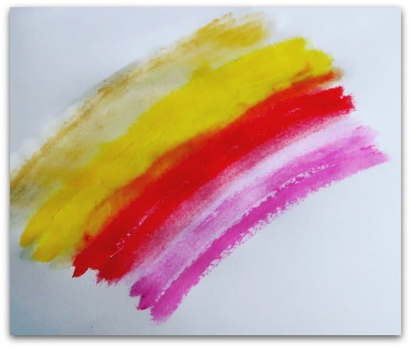 Paint Sticks blended with water