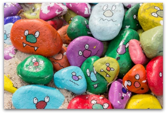 Painted pebbles