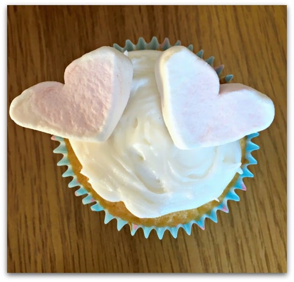 Vanilla Cupcakes with vanilla buttercream and Dr Oetker marsh mallows