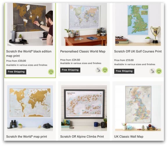 Maps International Map Gifts for Fathers Day