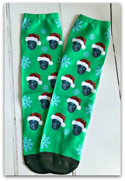FunkyPigeonPersonalisedPhotoChristmasSocks