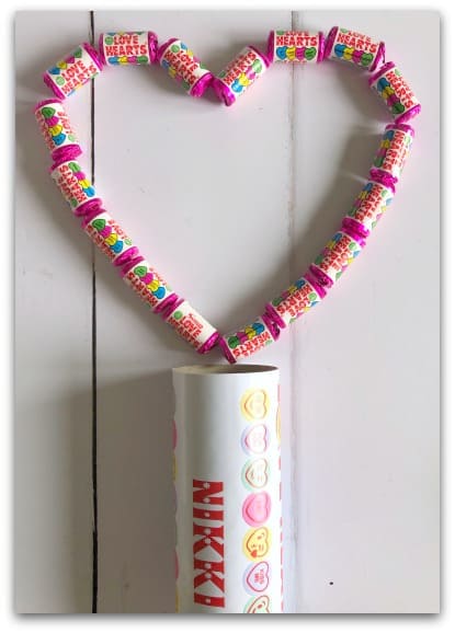 Personalised Love Hearts Gift Tube-2